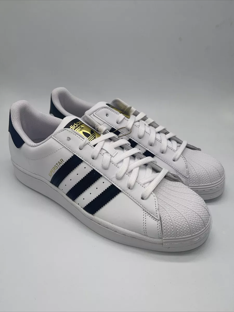 Mens Adidas Superstar OG Leather Trainers - All Sizes - Black/White/Gold  EG4958.