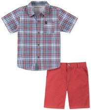 Calvin Klein Boys Shirt and Short Set 12M, 18M, 24M NWT