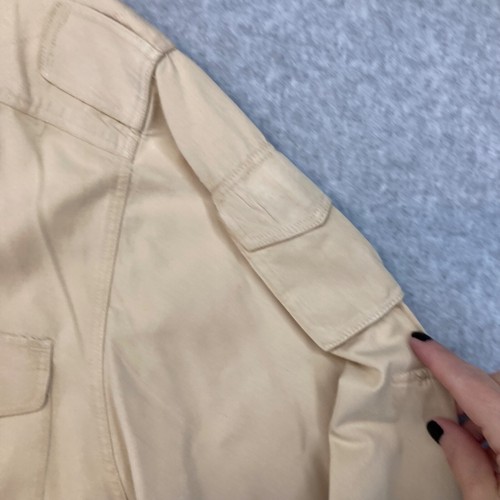 Vintage Orvis XXL Cream Khaki Safari Hunting Shirt Long Sleeve Button Up (Lot #1 - Picture 3 of 9