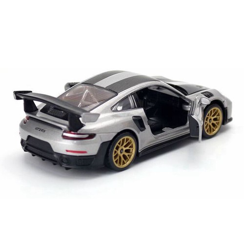 1/32 Porsche 911 GT2 RS Model Car Diecast Toy Vehicle Boys Toys for Kids Gray - Picture 4 of 5