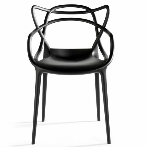 Set of 2/4 or 6 Modern indoor & outdoor Retro Dining Garden Master Style Chairs - Picture 6 of 35