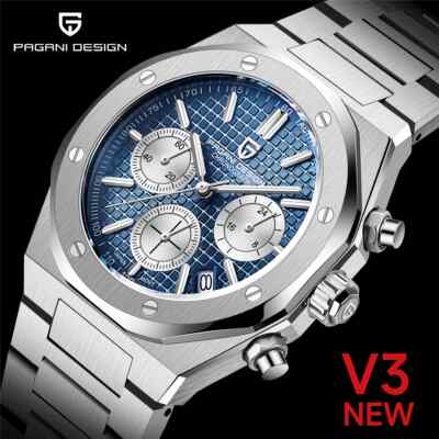 PAGANI DESIGN PD-1707クロノグラフ ホワイト ▶️ Pagani Design PD-1707 | Chronograph | 316L Stainless