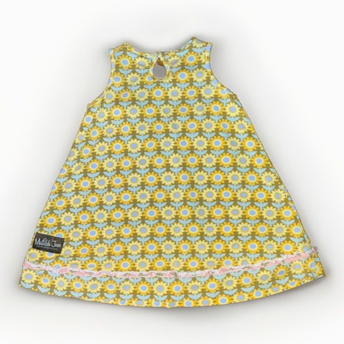 Matilda Jane Serendipity Peaches and Cream Daisy Sunflower Tank Dress Size 4 EUC - Picture 6 of 7