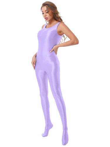 Damen Unterhemd Party Bodystockings Eng Bodysuit Nahtlos Wetsuit Ärmellos Fuß - Picture 59 of 117