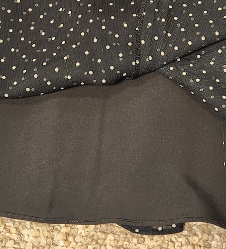 Liz & Co. Black and White Polka Dot Knee Length Skirt Size 12 - Picture 8 of 8