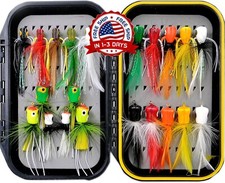 Kit de moscas para pesca con mosca: moscas para trucha, salmón y lubina US NUEVO
