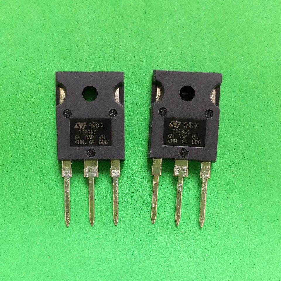5pairs ( TIP36C + TIP35C ) Silicon High Power NPN PNP Transistor ST TO-247 New - Image 3 of 3