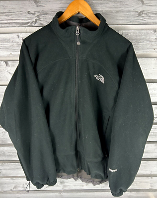 WINDIR blackl ブラックメタル Vintage The North Face Windwall Black Zip Up Fleece Sweatshirt