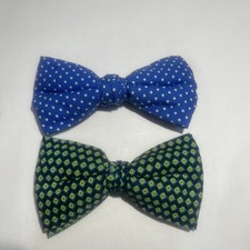 2 Vintage Ormond CLIP ON Bow Ties