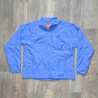 Merrell Aeroblock Purple Zip Up Jacket Size Large L Womens Light Jacket
