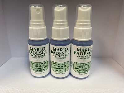 Lot/3 Mario Badescu Facial Spray  With Aloe, Chamomile And Lavender ~ 1 oz (x3)