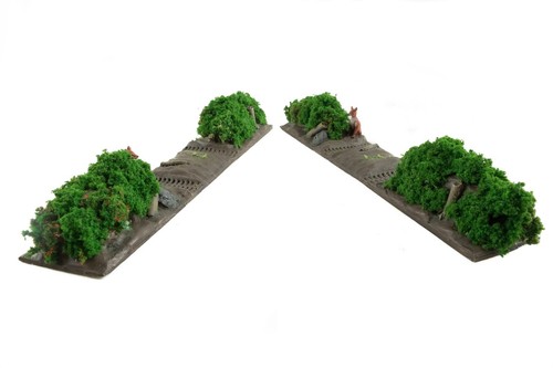 WWG Battle Bocage Damaged Wall Tank Sections x 2 – 28mm WW2 Wargaming Terrain - Picture 5 of 8