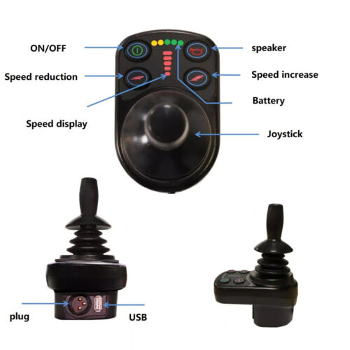 Joystick per sedia a rotelle elettrica impermeabile 24V controller intelligente a dondolo9d - Foto 3 di 10