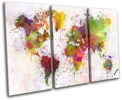 Toile Murale Abstraite Funky Design TREBLE - Rouge - Bold Bloc Design