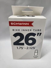 Schwinn 26” Bike Tire Inner Tube 1.75 - 2.125 Inch Schrader Valve