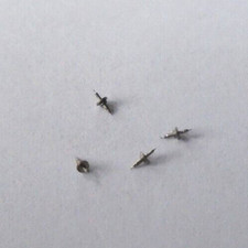 4 ELGIN 21/0 SIZE BALANCE STAFFS 5640 DR PIVOT-7 1/2 NOS --- BB-1028