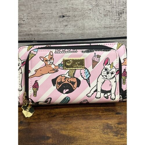 Portafoglio Bulldog Francese Luv Betsey Johnson Nuovo con etichette - Foto 2 di 4