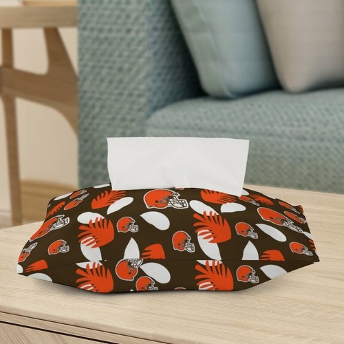 Cleveland Browns Fans Print PU Tissue Cover Sturdy & Durable,home Decoration - Picture 4 of 8