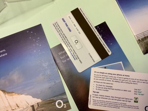 O2 2005 2006 top-up card going abroad travel pack in sleeve & 9 booklets - Photo 8 sur 23