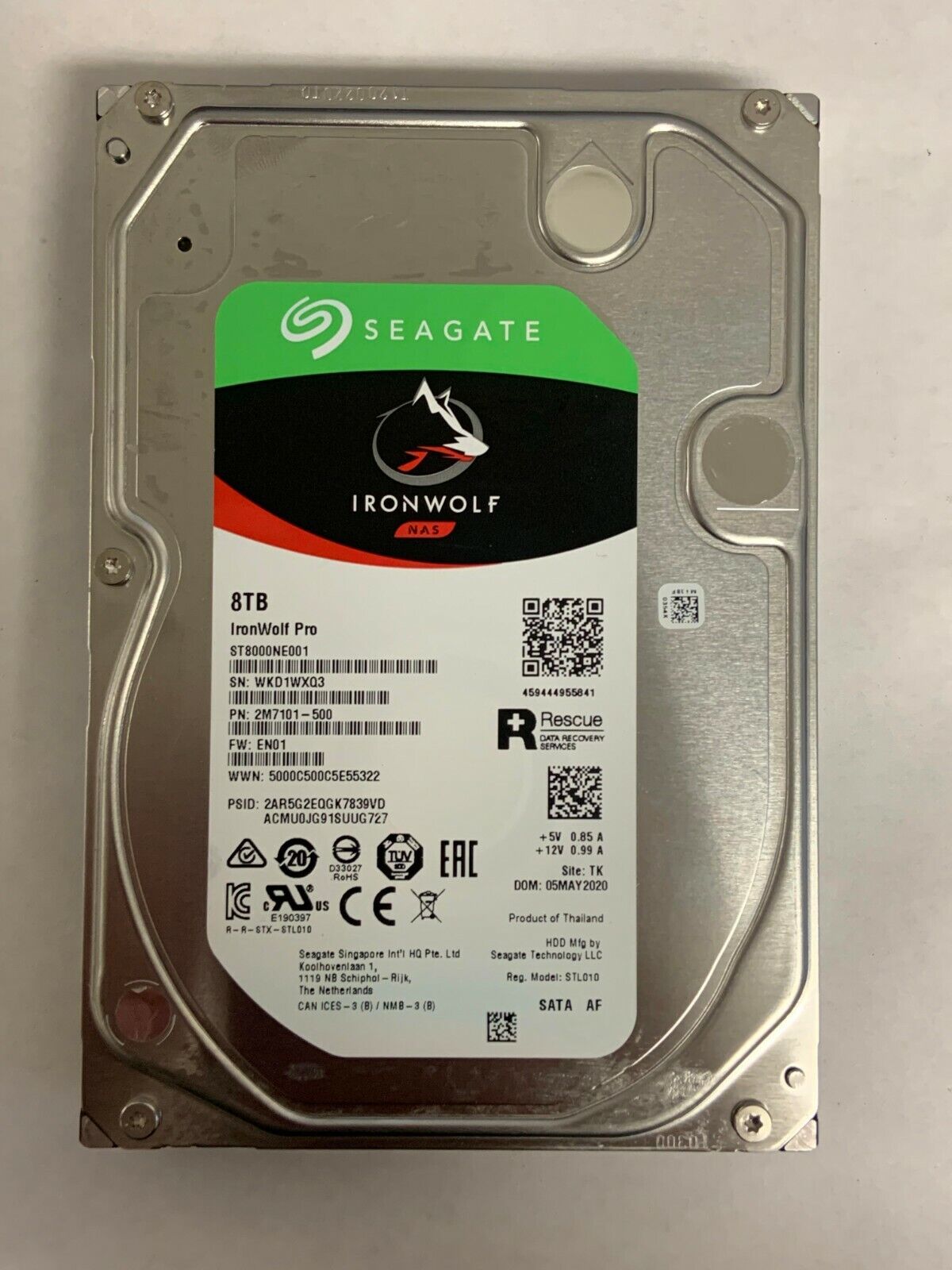 Disque dur Seagate IronWolf Pro 8 To 7200 RPM ST8000NE001