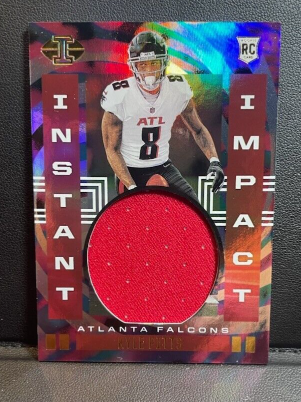 2021 Panini Illusions Kyle Pitts Rookie Patch Card II-KP Atlanta Falcons RC