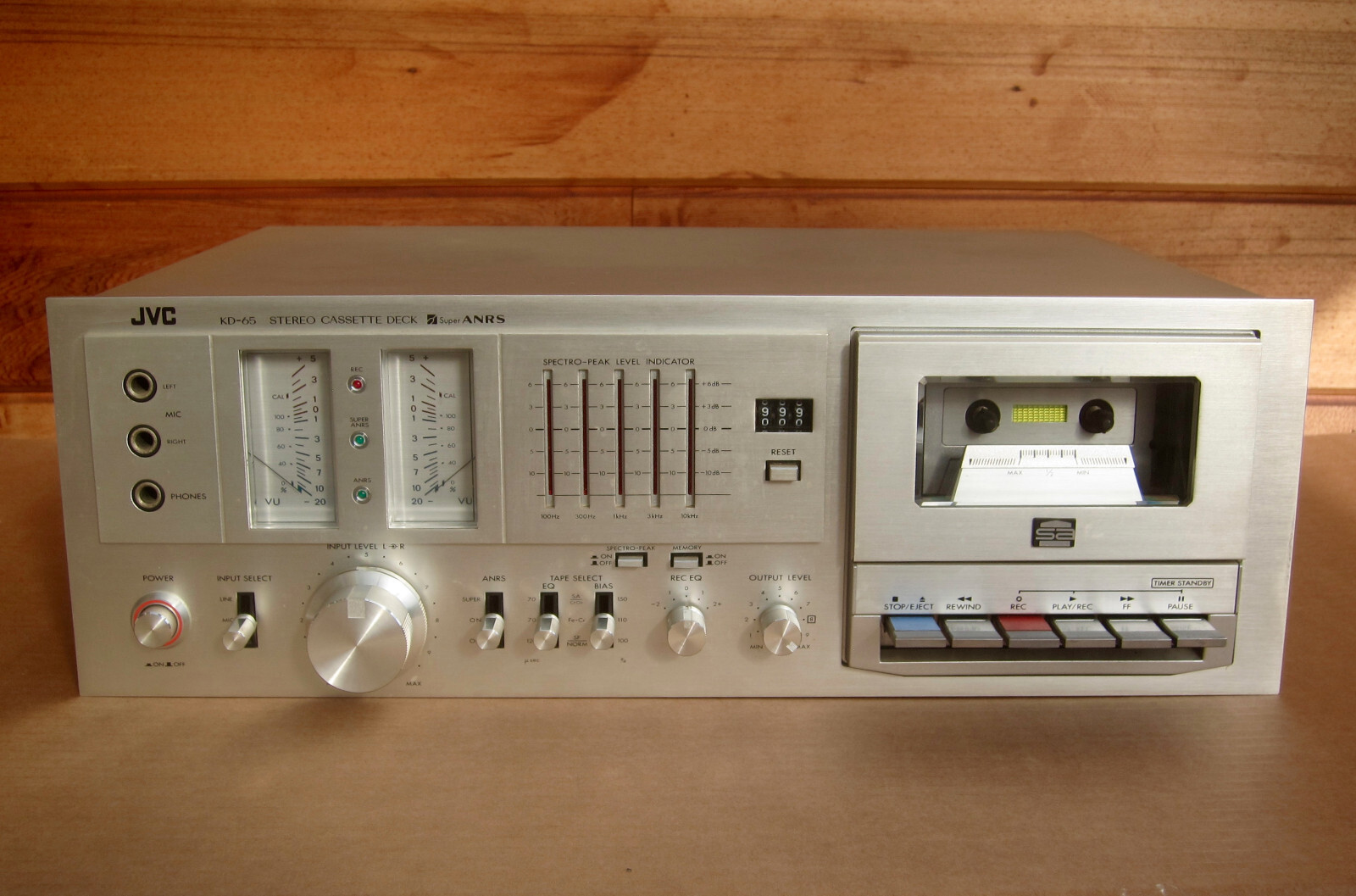 JVC KD65 Stereo Cassette Deck with Super ANRS Vintage Circa 1977