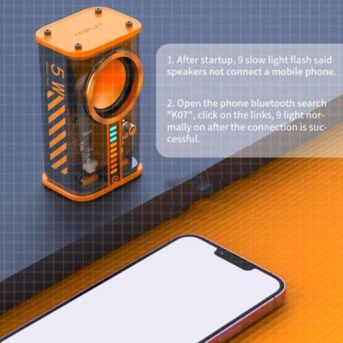 Kabelloser Lautsprecher – tragbare Mini-Bluetooth-Bass-Soundbox - Bild 1 von 11