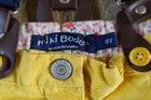 Mini Boden Girls Yellow Corduroy Shorts with Removable Suspenders Size 8 EUC — photo 4