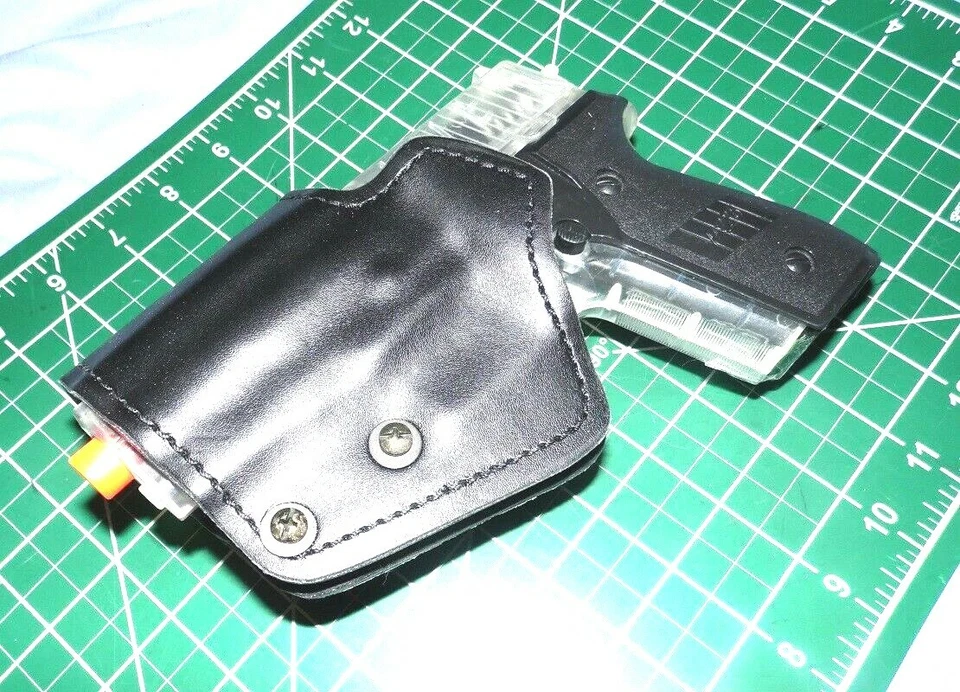 Front Line SKC43PL-BK LH Kydex Paddle Holster Suede Lined for SIG P229 Rail OK - Image 3 of 4