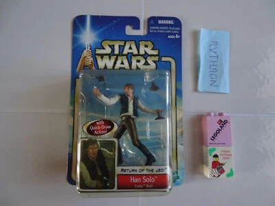 NEW & SEALED BLISTER - STAR WARS SAGA 2002 37 HAN SOLO ENDOR RAID VERSION 1 - Photo 1/4