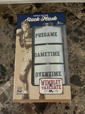 Triple Option Stack Flask Wembley Tailgate 3oz - Brand New