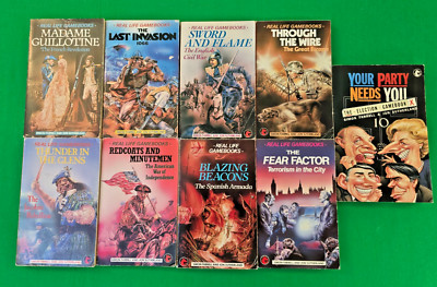 Real Life Gamebooks *COMPLETE 1st EDITION SET 1-9!* Jon Sutherland Simon Farrell