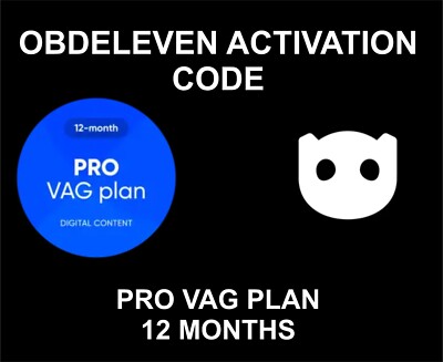 OBDeleven 12 Months Activation Code, Pro Vag Plan, Worldwide