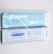 200 Pcs Sterilization Pouches Premium Self-Sealing Pag 2 3/4"x10" 70x260mm