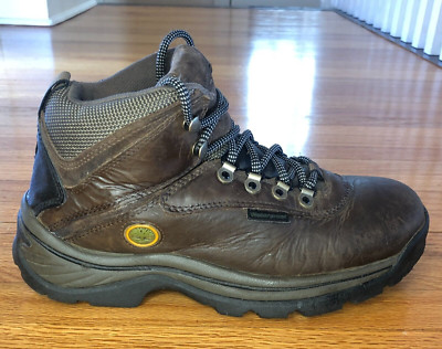Timberland White Ledge WOMEN Size 8.5 Mid  Brown Leather Hiking WP Boots 12668
