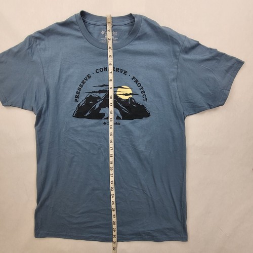 Columbia Mens Graphic T-Shirt Tee Size Large Mountain Blue-Gray NWOT - Bild 5 von 8