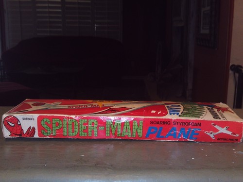VINTAGE SPIDER-MAN PLANE DURHAM RARE MARVEL AVENGERS OLD TOY STORE STOCK M 1975 - Picture 20 of 24