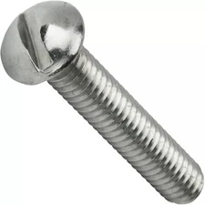 4-40 x 1/2" Slotted Round Head Machine Screws Zinc Qty 100
