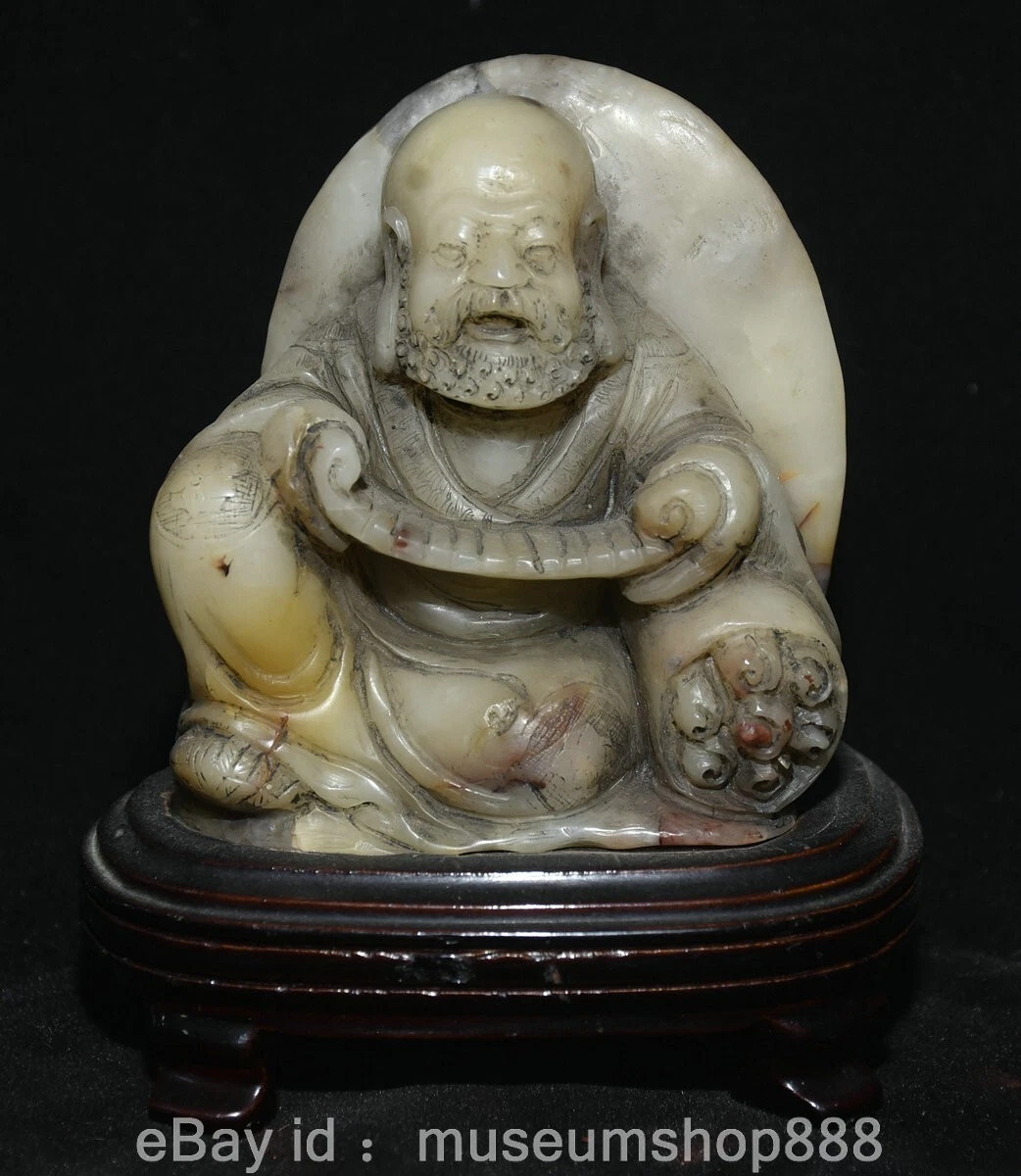 送料無料　1980年代　寿山石彫刻　鄧小平像　珍品 送料無料 1980年代 寿山石彫刻 鄧小平像 珍品 - 彫刻・オブジェ