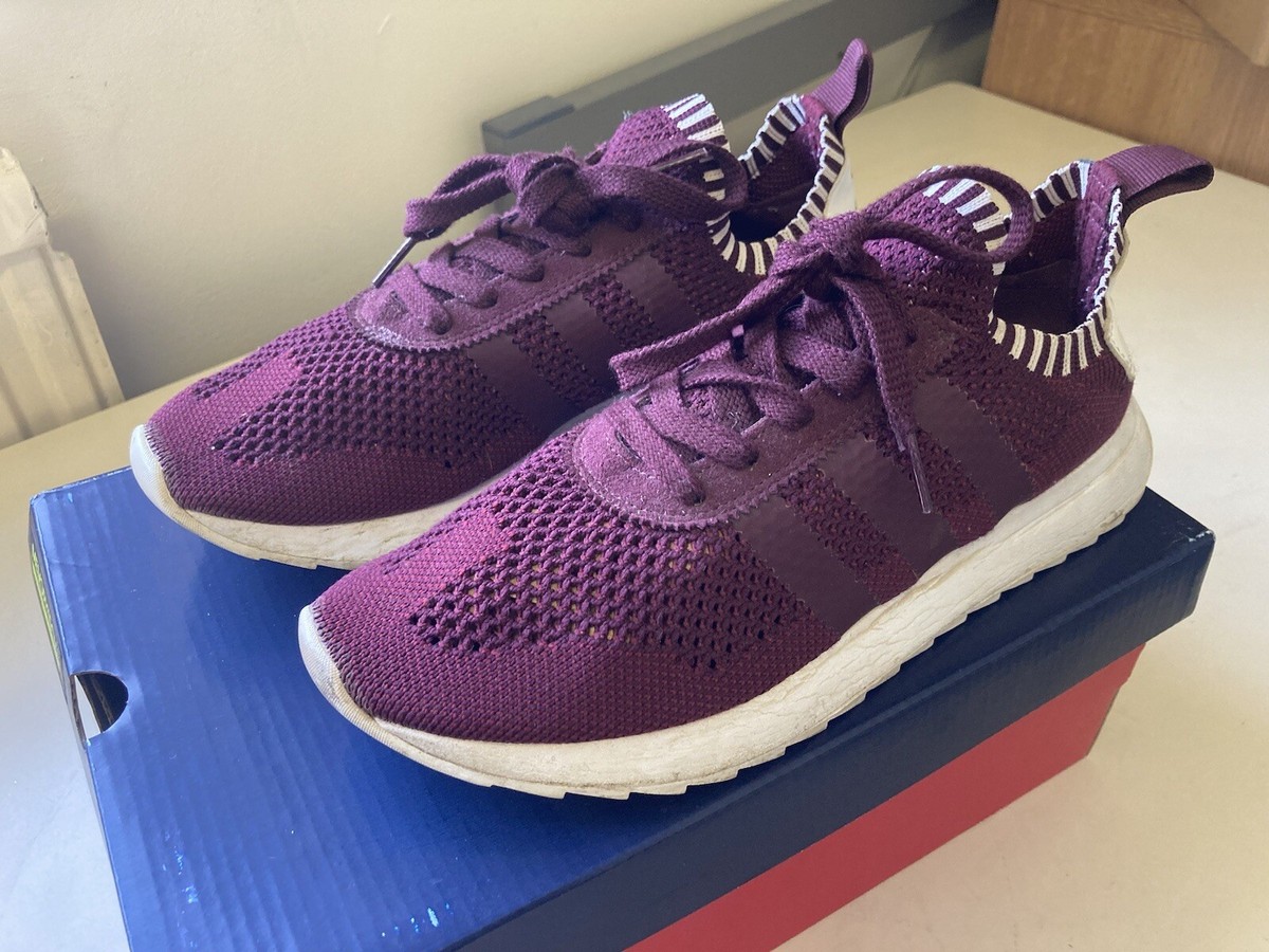 Adidas Flashback Primeknit Trainers Women's UK size Maroon