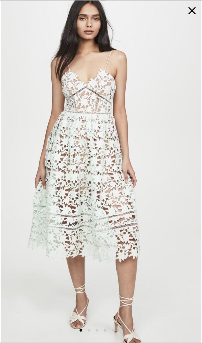 ワンピース SALE !! Self Portrait >> AZAELEA LACE DRESS NWT Self-Portrait Azaelea Lace Dress- US SIZE 6 Mint Green