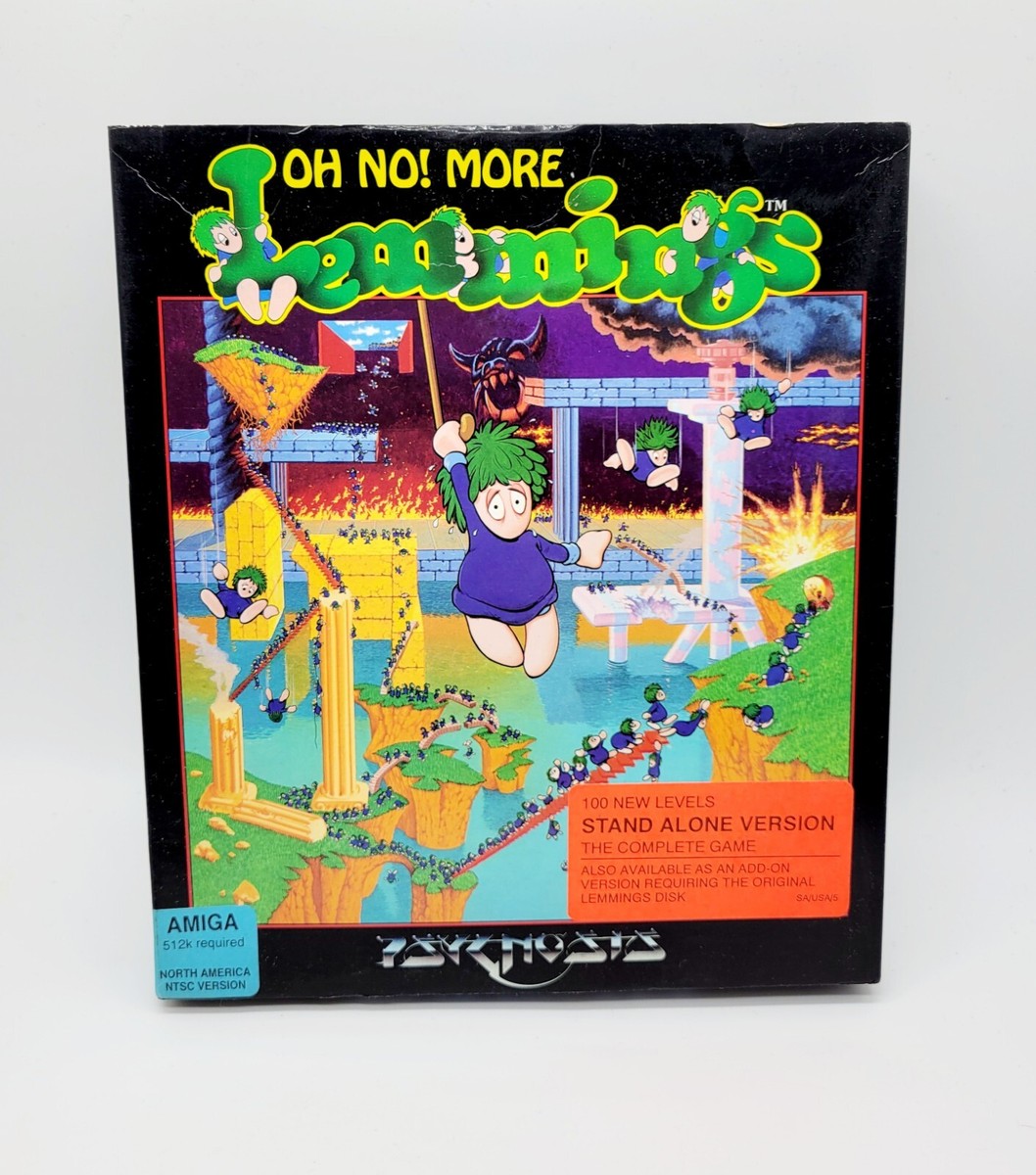 Amiga Big Box Oh No More Lemmings Stand Alone Version