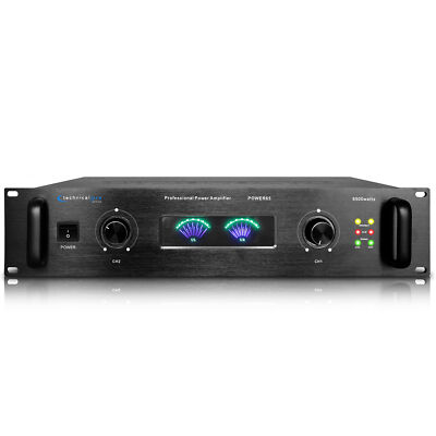 Technical Pro 6500 Watts 2-Channel Stereo Power Amplifier for home Speakers
