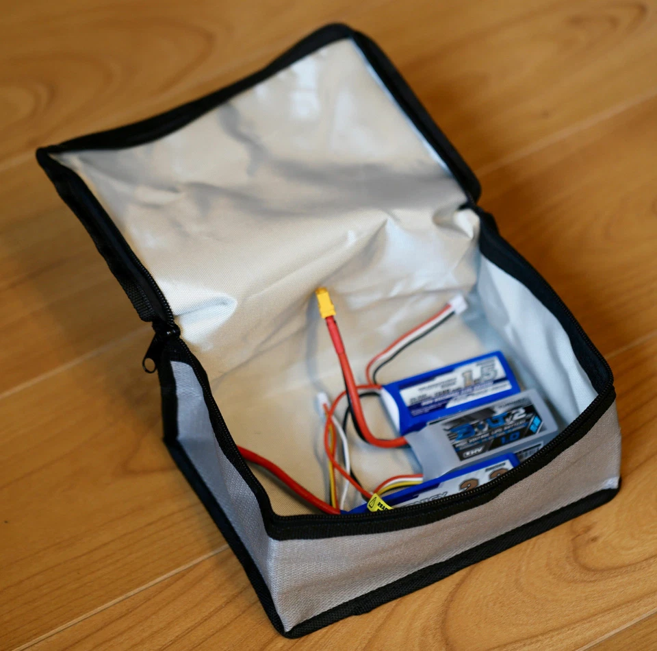 ✅ 2 Stück Feuerfeste Lipo Akku Tasche Safe Bag Akkutasche Lipotasche Ladetasche - Bild 3 von 4
