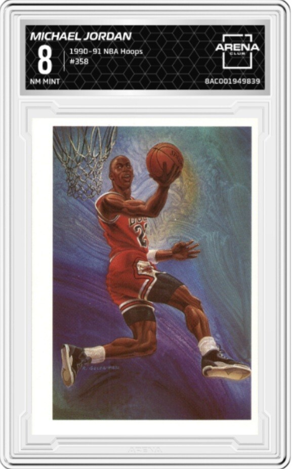 1990-91 Panini NBA Hoops Basketball #358 Michael Jordan