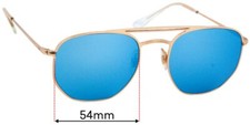 SFx Replacement Sunglass Lenses fits Ray Ban RB3609 - 54mm Wide
