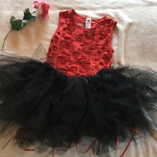 Balera Red Black Dance Costume Size S/M