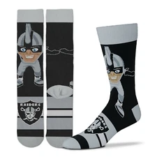 New! Las Vegas Raiders Rusher Mascot Madness Socks One Size Fits Most Adults