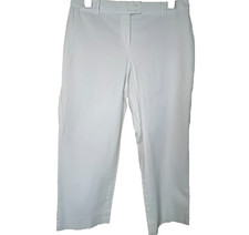 Talbots Women's Crop Pants Size 14 White, "The Perfect Crop", Curvy, Front Zip F
