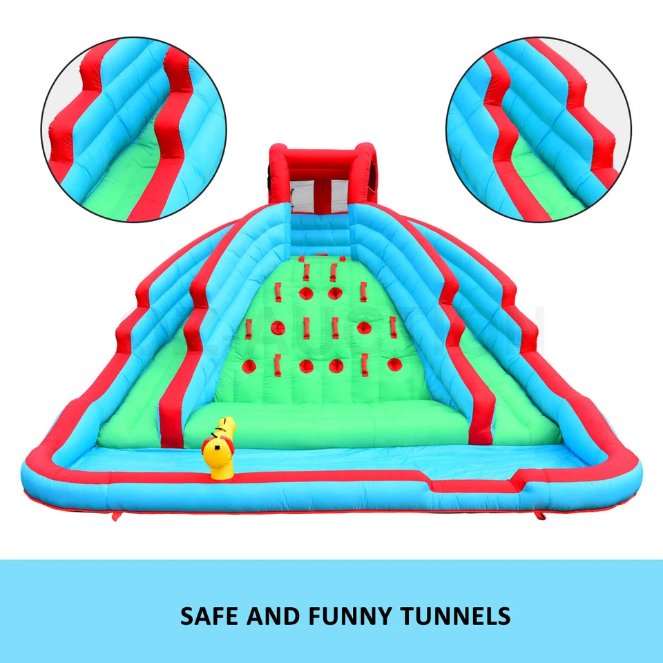 Inflatable Water Park Blow Up Pool Jumping Castle Water Slide Bouncer Splash Toy - image 2 of 4